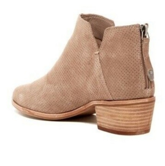 Dolce Vita Kaley Leather Taupe Suede Bootie Taupe Size 9.5 - Picture 2 of 8